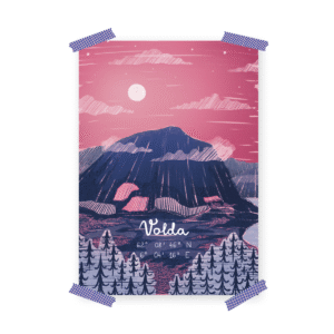 Poster Volda (Pink Night)